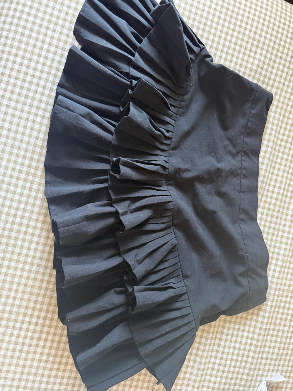wild fable Black Ruffle Tiered Mini Skirt
